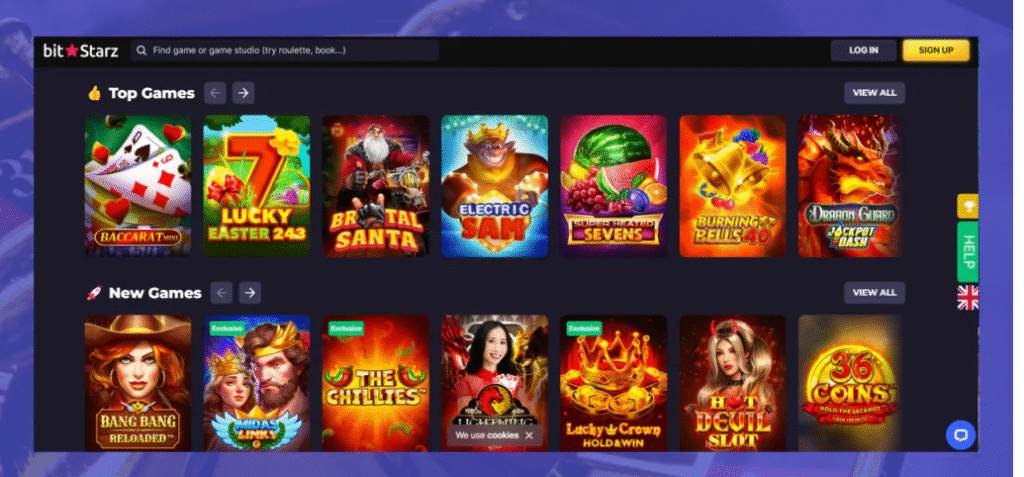 Homepage ufficiale di Bitstarz Casino. Immagine Cryptocasinoonline.net. La riproduzione anche parziale è vietata.