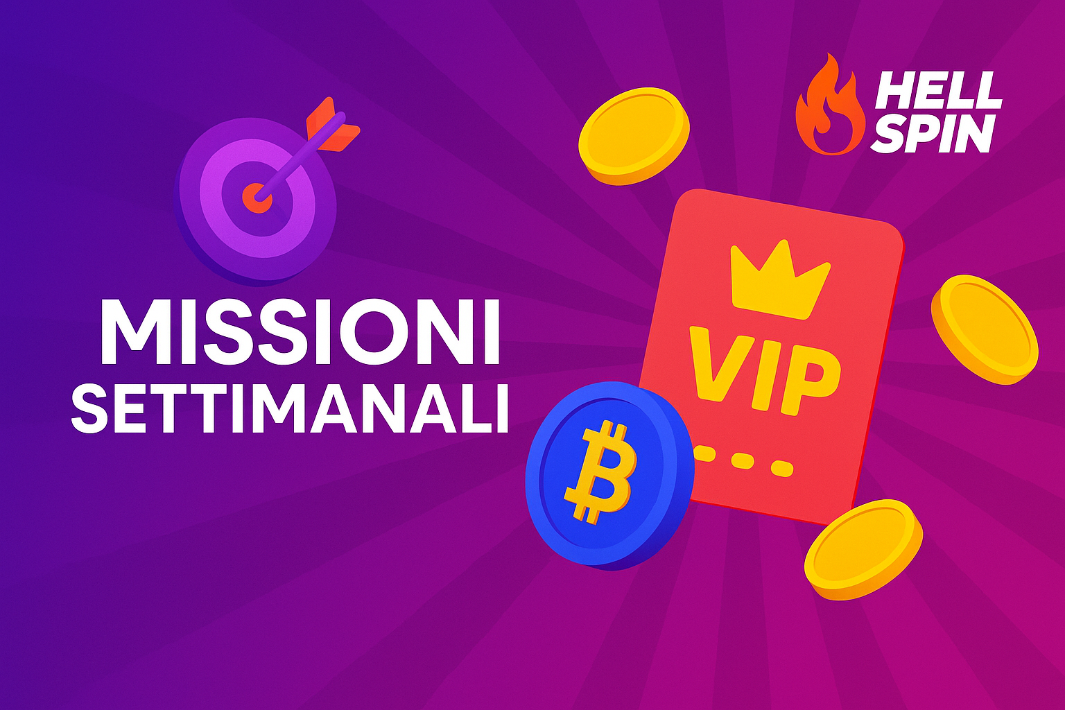 Hell Spin lancia le “Missioni settimanali”: punti VIP da usare nel suo Shop esclusivo 🎯