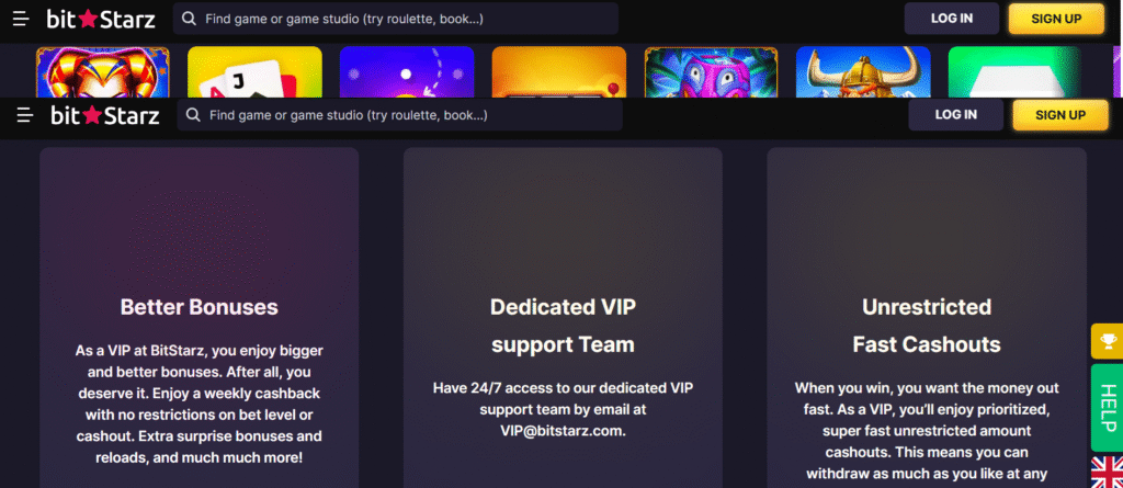 Programma VIP di Bitstarz casino